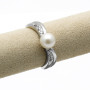 Zoppi Jewels|Anello con perla e diamanti in oro bianco