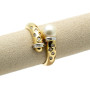Anello con perla 7 mm e diamanti 0,08 Ct 880,00 € Anelli Donna