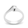Anello solitario in oro bianco con diamante naturale 0,14ct 930,00 € Anelli oro diamanti
