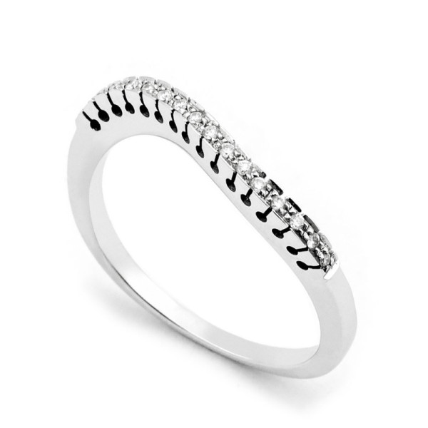 Zoppi jewels|Anello riviera a onda in oro bianco e diamanti|380,00 €