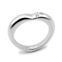 Anello a cuore in oro bianco e diamanti 520,00 € Anelli oro diamanti