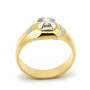 Solitario uomo in oro e diamante 0,18ct 1,00 € Anelli oro diamanti