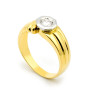Solitario uomo in oro giallo e diamante 0,28ct 1,00 € Anelli oro diamanti