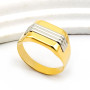 Zoppi Jewels|Anello uomo in oro giallo e bianco