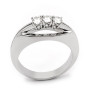 Anello Trilogy in oro con diamanti naturali 0,37ct 1,00 € Anelli oro diamanti