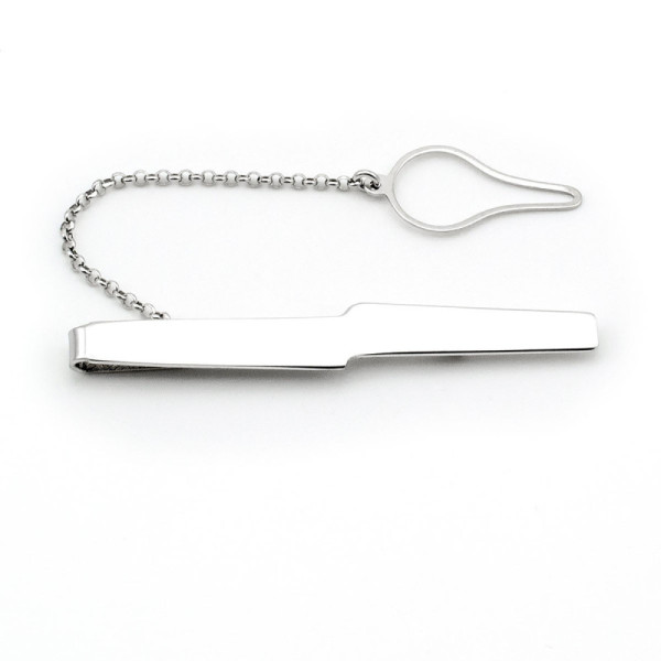 Fermacravatta in argento 925 lucido 30,00 € Accessori Personalizzabili