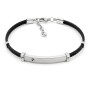 Bracciale semirigido in acciaio nero 25,00 € Bracciali Uomo