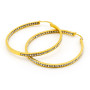 Orecchini a cerchio con pietre 55 mm 20,00 € Orecchini Donna