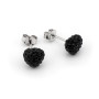 Orecchini in argento con cuore di pietre nere 15,00 € Orecchini Donna