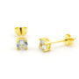 Zoppi Jewels|Orecchini punto luce 4mm in argento dorato
