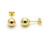 Orecchini a pallino 8mm in argento dorato 14,00 € Orecchini Donna