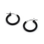 Orecchini cerchietto in argento e smalto nero 14,00 € Orecchini Uomo