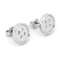Orecchini a forma di bottone in argento 20,00 € Orecchini Donna