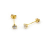 Orecchini punto luce 3,5 mm in oro giallo 45,00 € Orecchini Uomo