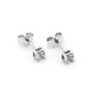 Zoppi Jewels|Orecchini punto luce in oro bianco con zircone