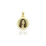 Zoppi Jewels|Medaglia foto incisa tonda piatta in oro 18kt