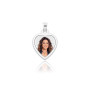 Medaglia foto a colori cuore piatto in argento 925 130,00 € Fotomedaglie a colori