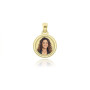Zoppi Jewels|Medaglia foto a colori tonda bombata in oro 9kt