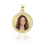 Zoppi Jewels|Medaglia foto a colori tonda bombata in oro 9kt