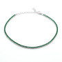 Tennis 1,5 mm argento e pietre verde smeraldo 23,00 € Bracciali Uomo