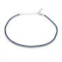 Tennis 1,5 mm argento e pietre blu zaffiro 23,00 € Bracciali Uomo