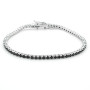 Zoppi Jewels|Tennis in argento con zirconi neri