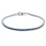 Zoppi jewels|Tennis in argento con zirconi blu zaffiro lungo 20cm|49,00 €