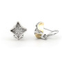 Orecchini a toppe in oro e diamanti 920,00 € Orecchini oro diamanti