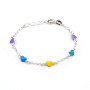 Bracciale unisex bimbo in argento e cuoricini colorati 24,00 € Bracciali Kids