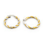 Orecchini a cerchio 25mm in oro con decoro a spirale 280,00 € Orecchini Donna