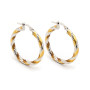 Orecchini a cerchio 25mm in oro con decoro a spirale 280,00 € Orecchini Donna