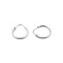 Orecchini a cerchio 17mm in oro bianco 190,00 € Orecchini Kids