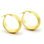 Orecchini a cerchio 27mm in argento dorato satinato 40,00 € Orecchini Donna
