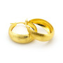 Orecchini a cerchio 27mm in argento dorato satinato 40,00 € Orecchini Donna