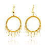 Zoppi Jewels|Orecchini con cerchio e perle in argento dorato