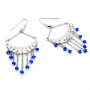 Zoppi Jewels|Orecchini pendenti in argento con pietre blu