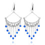Zoppi Jewels|Orecchini pendenti in argento con pietre blu