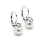 Zoppi Jewels|Orecchini  monachella in argento con perla 8mm e zircone