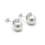 Zoppi Jewels|Orecchini in argento con perla 12mm e pietra