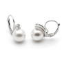 Orecchini in argento con perla 10mm e zircone 28,00 € Orecchini con gemme