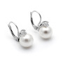 Orecchini in argento con perla 10mm e zircone 28,00 € Orecchini con gemme