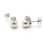 Zoppi Jewels:Orecchini in argento con perla 8mm e zircone