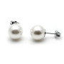 Zoppi Jewels:Orecchini in argento con perla 10mm
