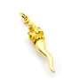Corno con pulcinella in argento dorato 30,00 € Ciondoli