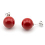 Zoppi Jewels|Orecchini in argento con corallo 12 mm