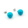 Zoppi Jewels:Orecchini in argento con pallino di turchese 8mm:12,00 €