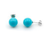 Zoppi Jewels:Orecchini in argento con pallino di turchese 8mm:12,00 €