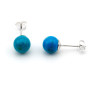 Zoppi Jewels:Orecchini in argento con turchese 8mm:10,00 €