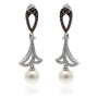 Zoppi Jewels|Orecchini in argento con perla e swarovski