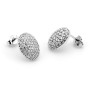 Orecchini a toppe ovali in argento a pavè 28,00 € Orecchini Donna